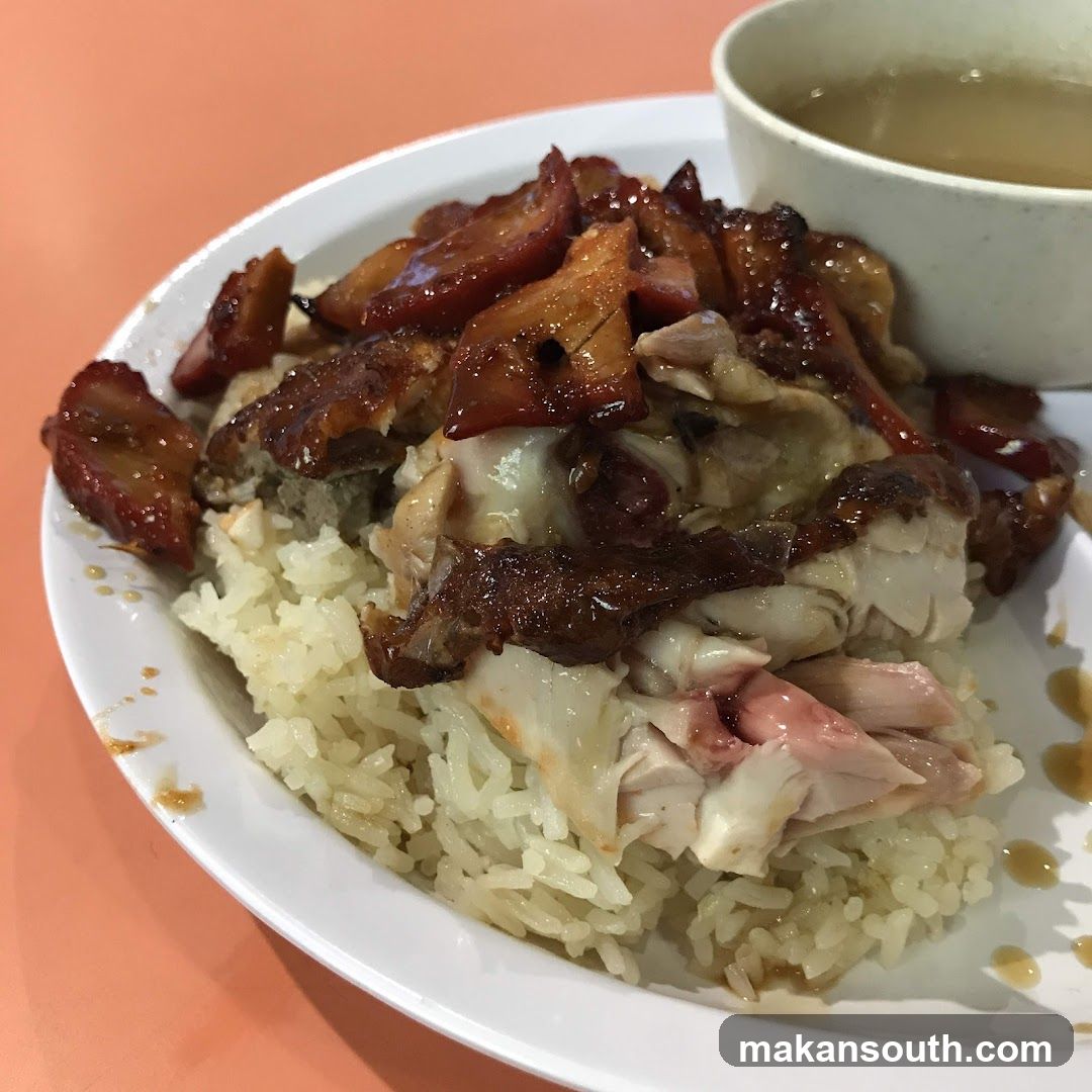 Roast Chicken and Char Siu Rice