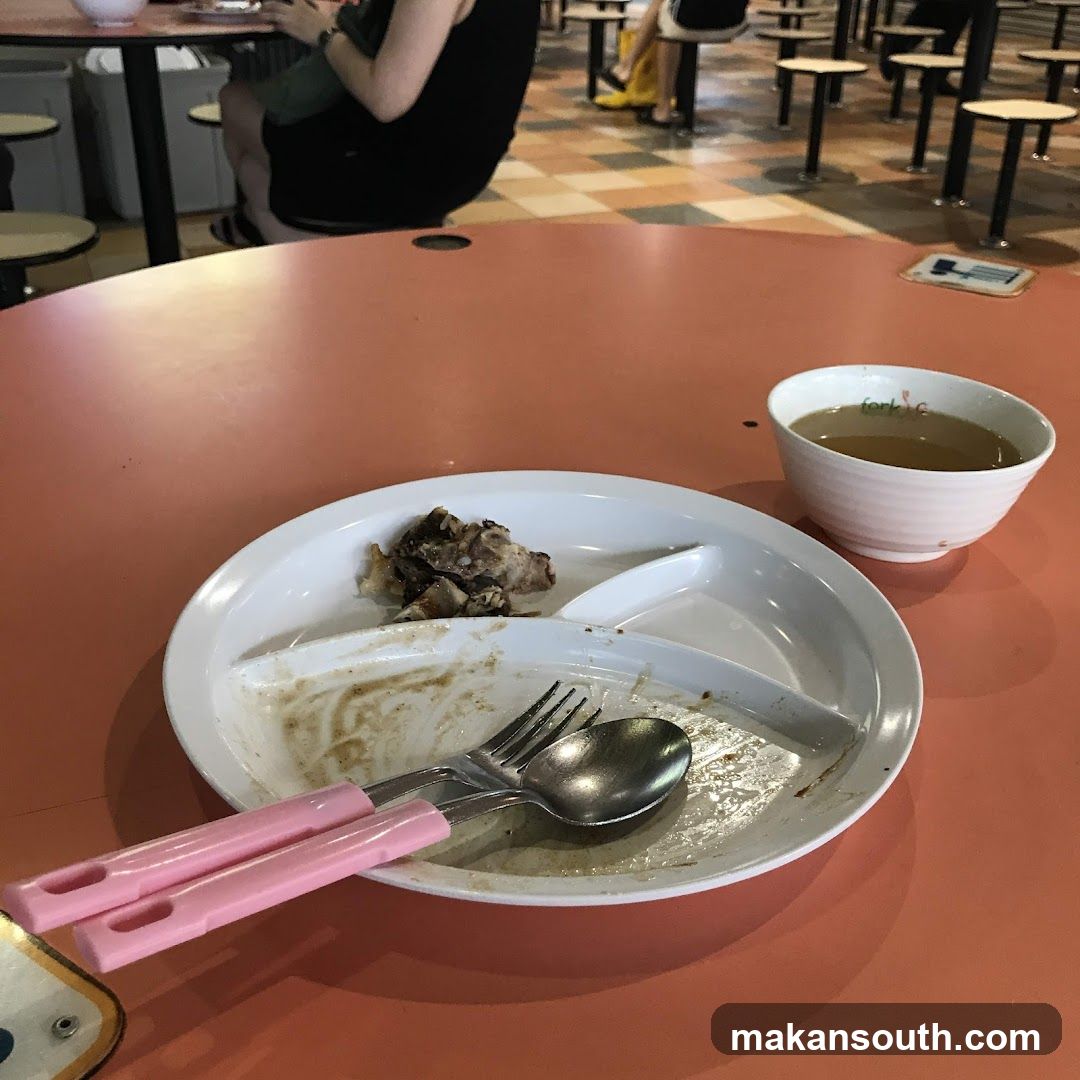 Leftover Food on Plate