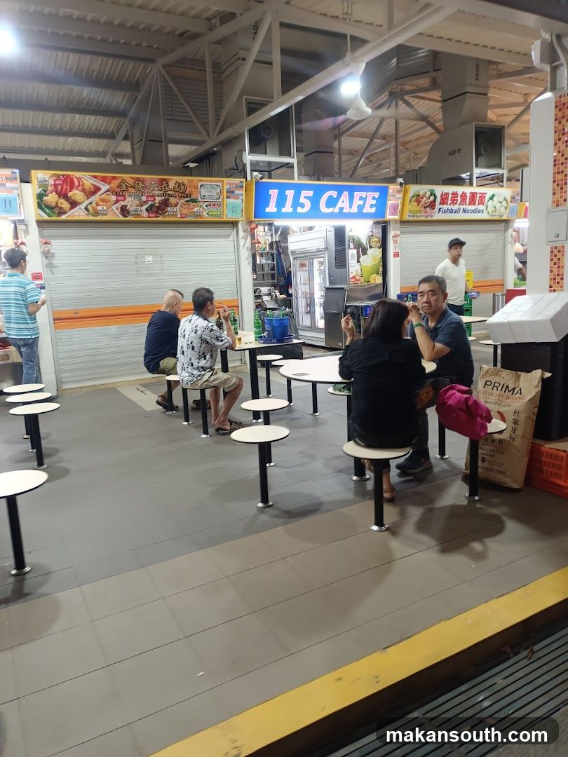 Food court with cafe