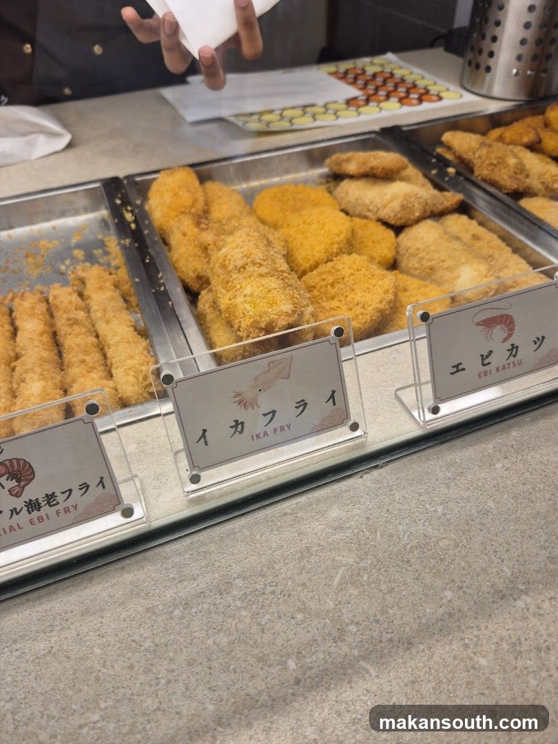 Fried Seafood Display