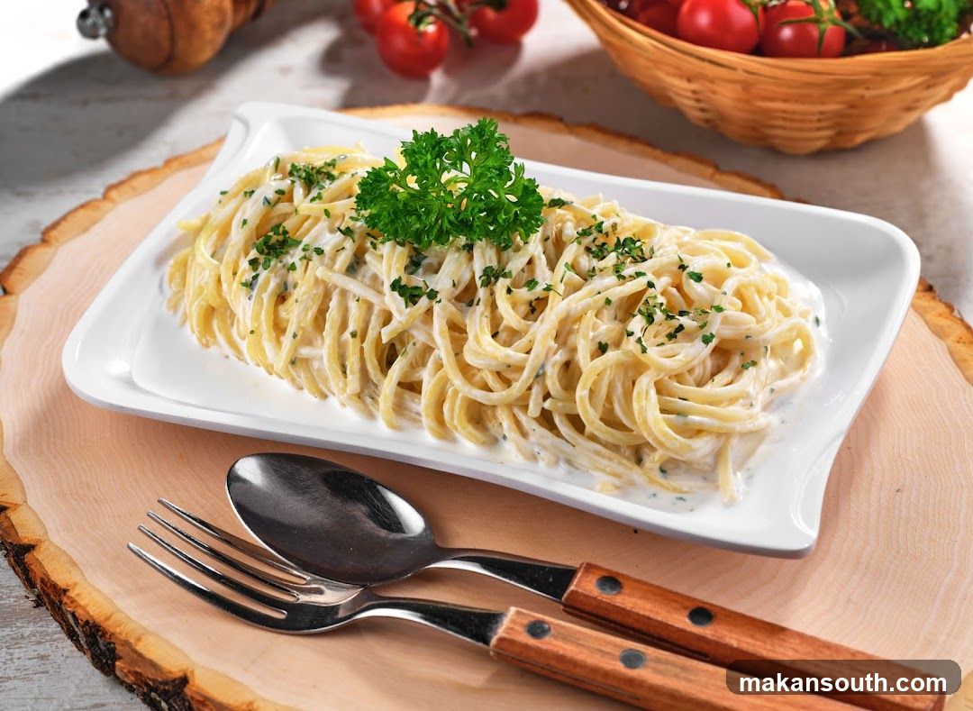 Spaghetti with Cream Sauce