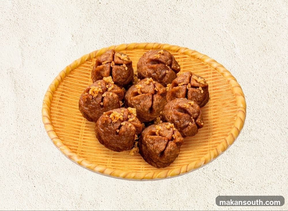 Meatballs on a Wicker Plate