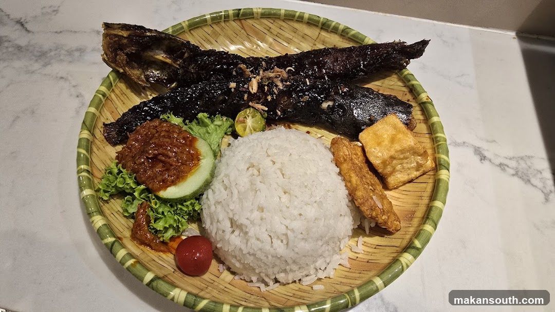Fried Catfish with Rice and Sides