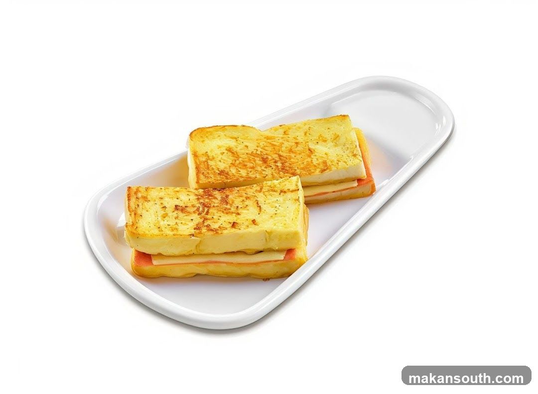 Two Ham and Cheese Sandwiches