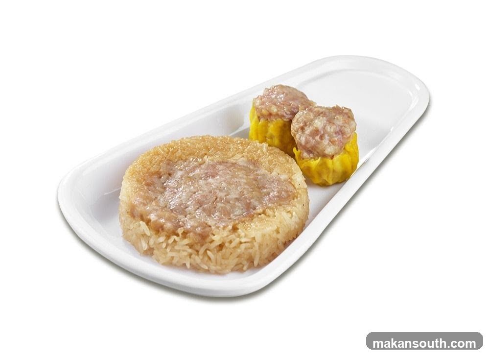 Steamed Rice and Shumai