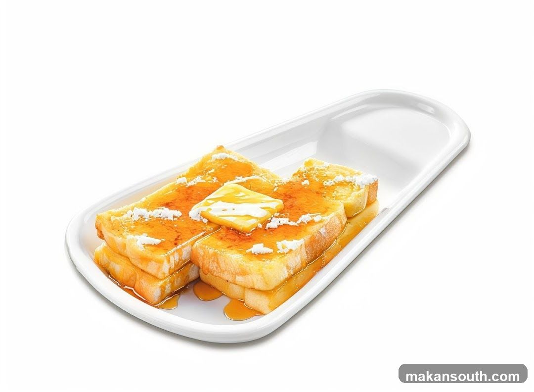 French Toast with Butter and Syrup