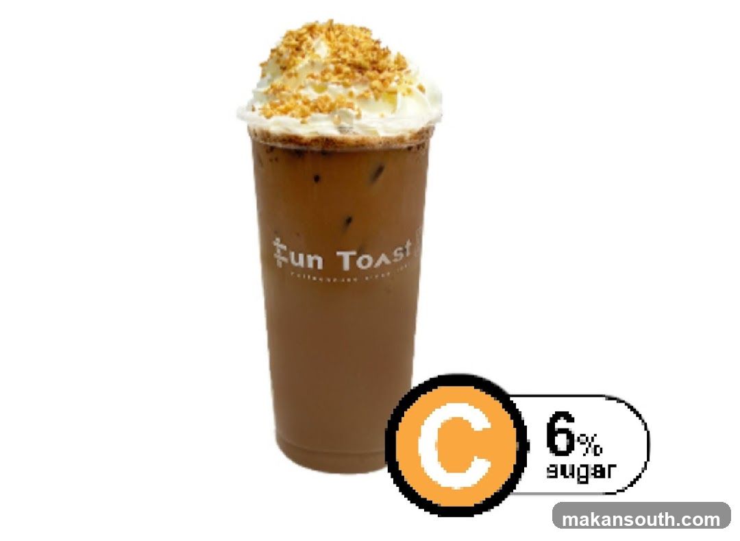 Iced Coffee with Whipped Cream and Nuts