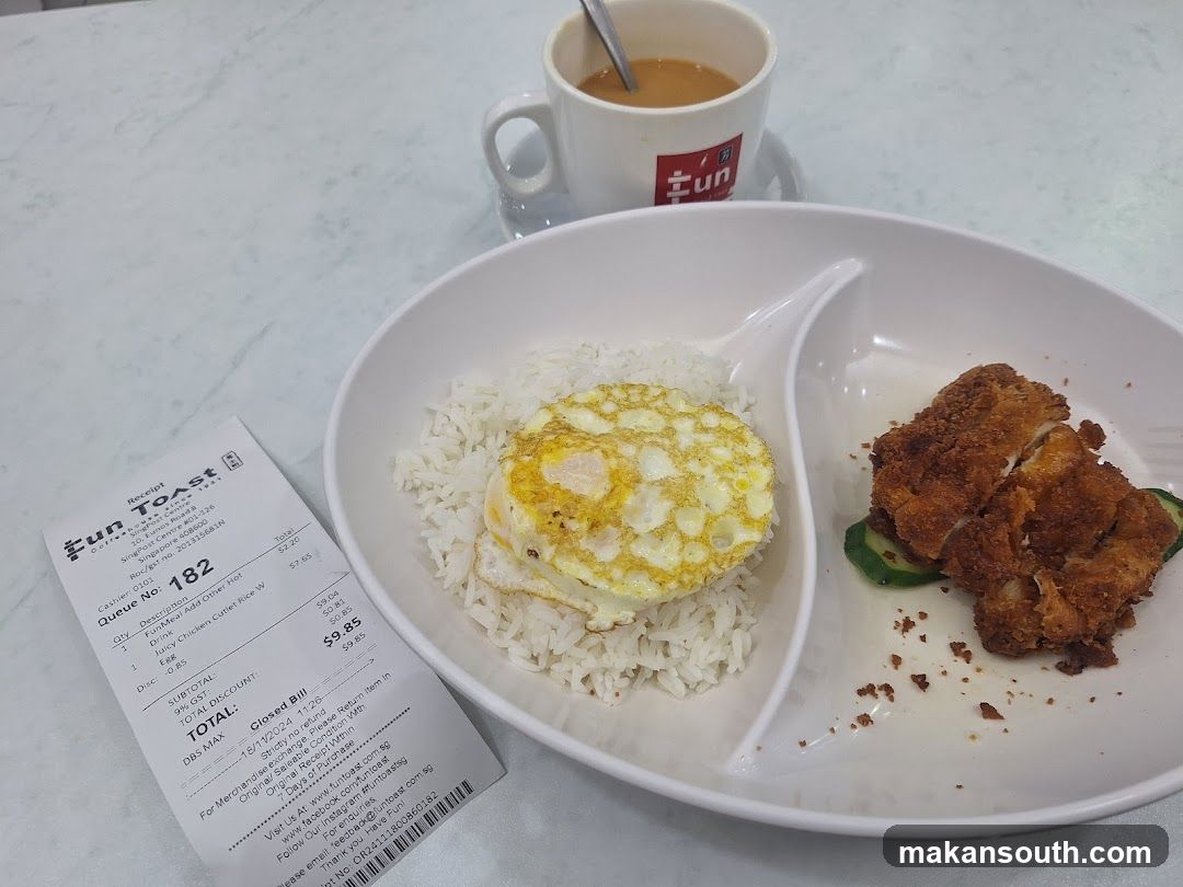 Meal with Receipt and Drink