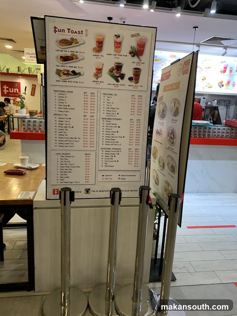 Fun Toast Menu