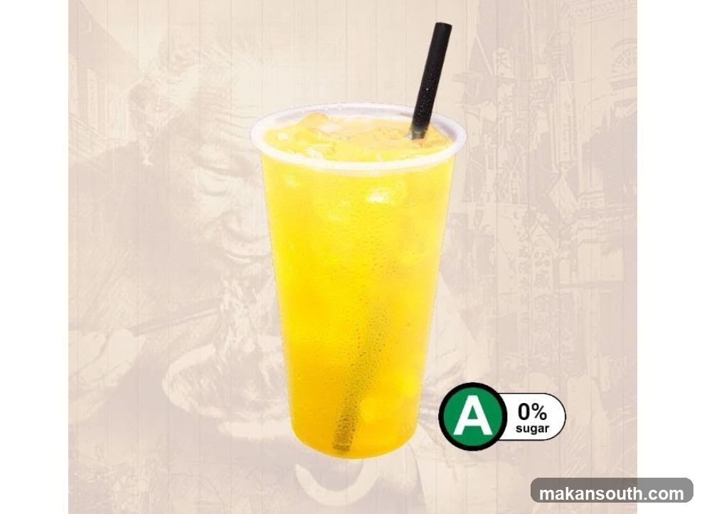 Yellow Drink with Straw