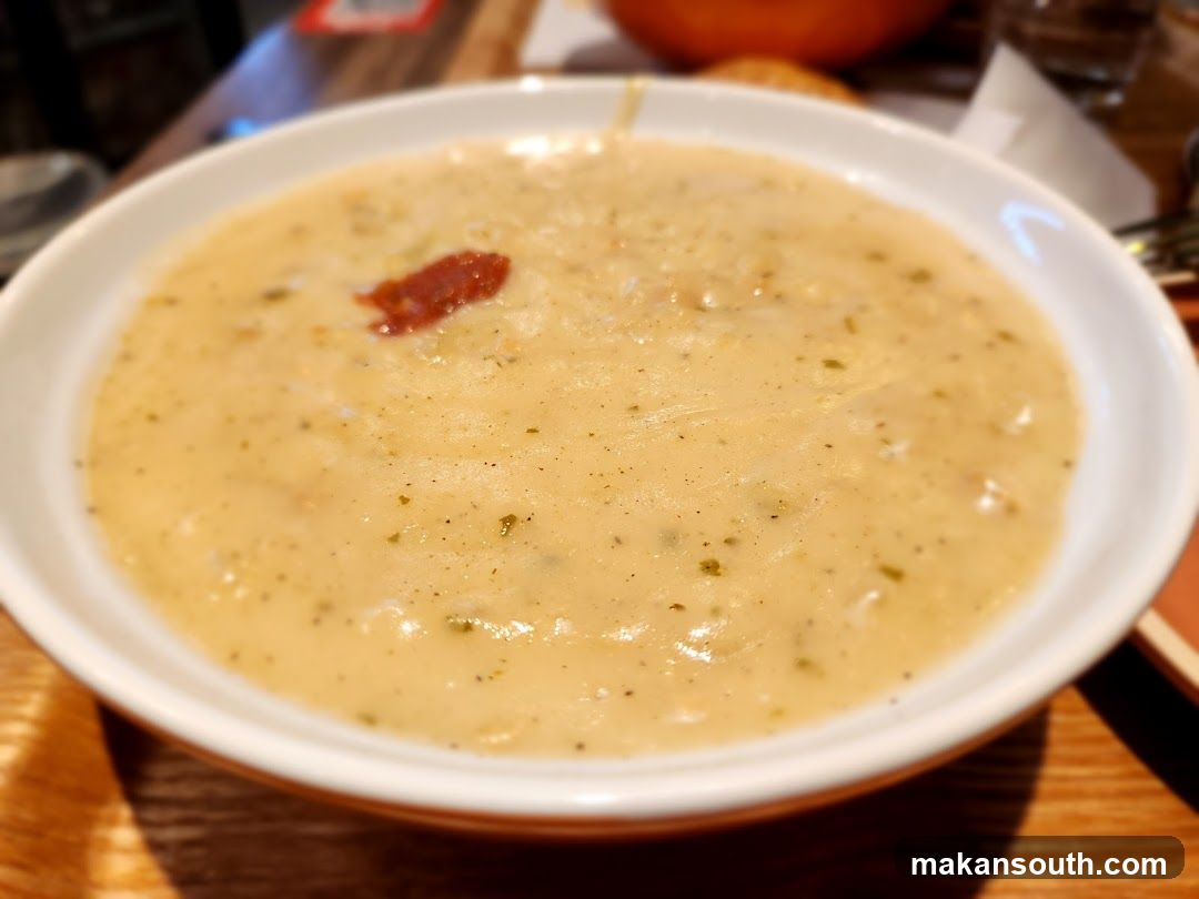 Creamy Soup with Garnish