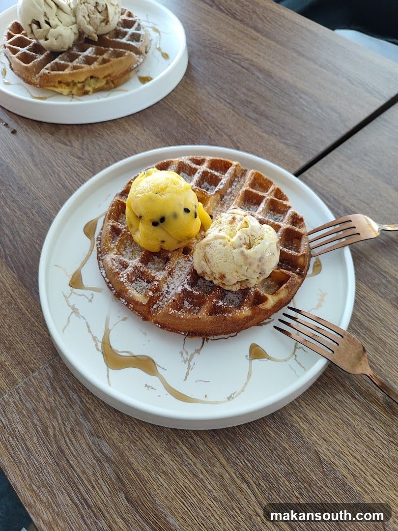 Waffles with Ice Cream