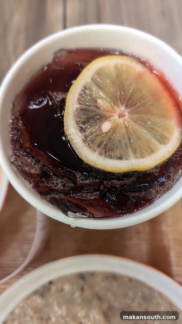 Beverage with Lemon Slice