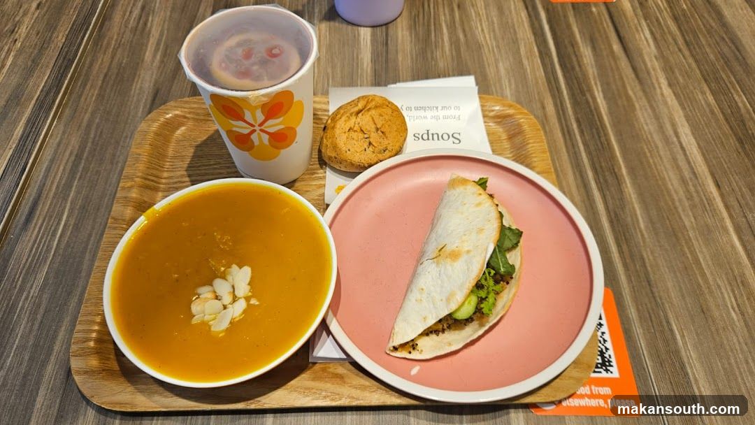 Soup and Wrap Meal