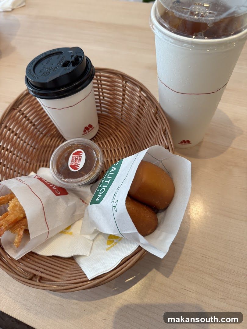 Mos Burger Fries and Onion Rings with Coca-Cola