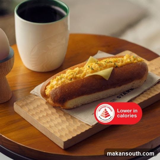 Scrambled Egg Hot Dog with Cheese