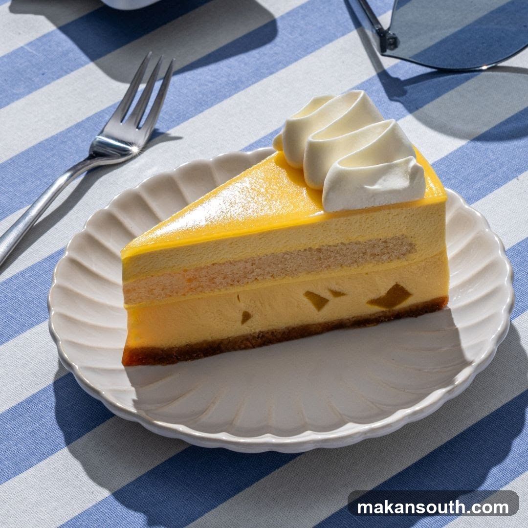 Slice of Mango Cake