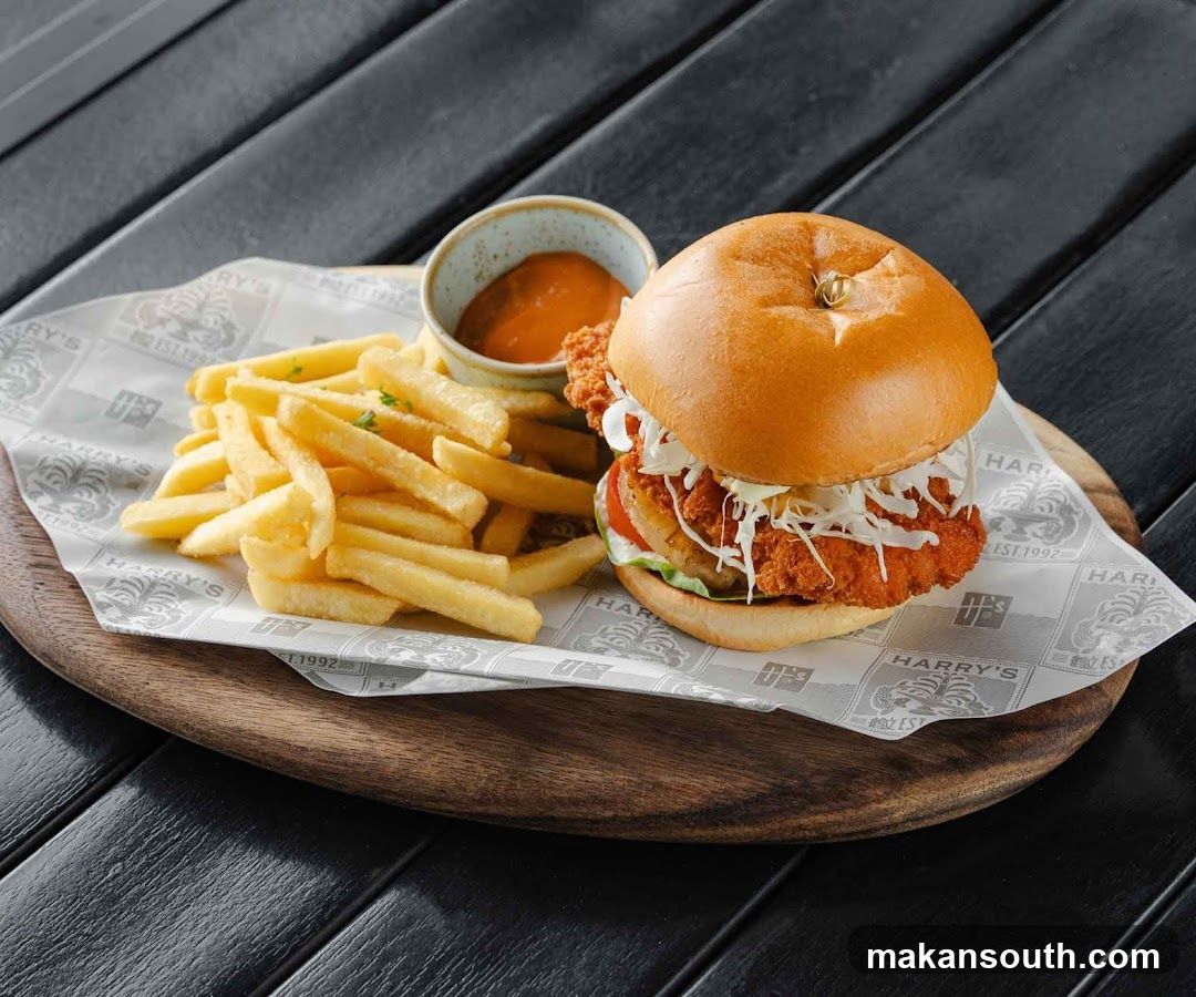 Chicken Burger with Fries