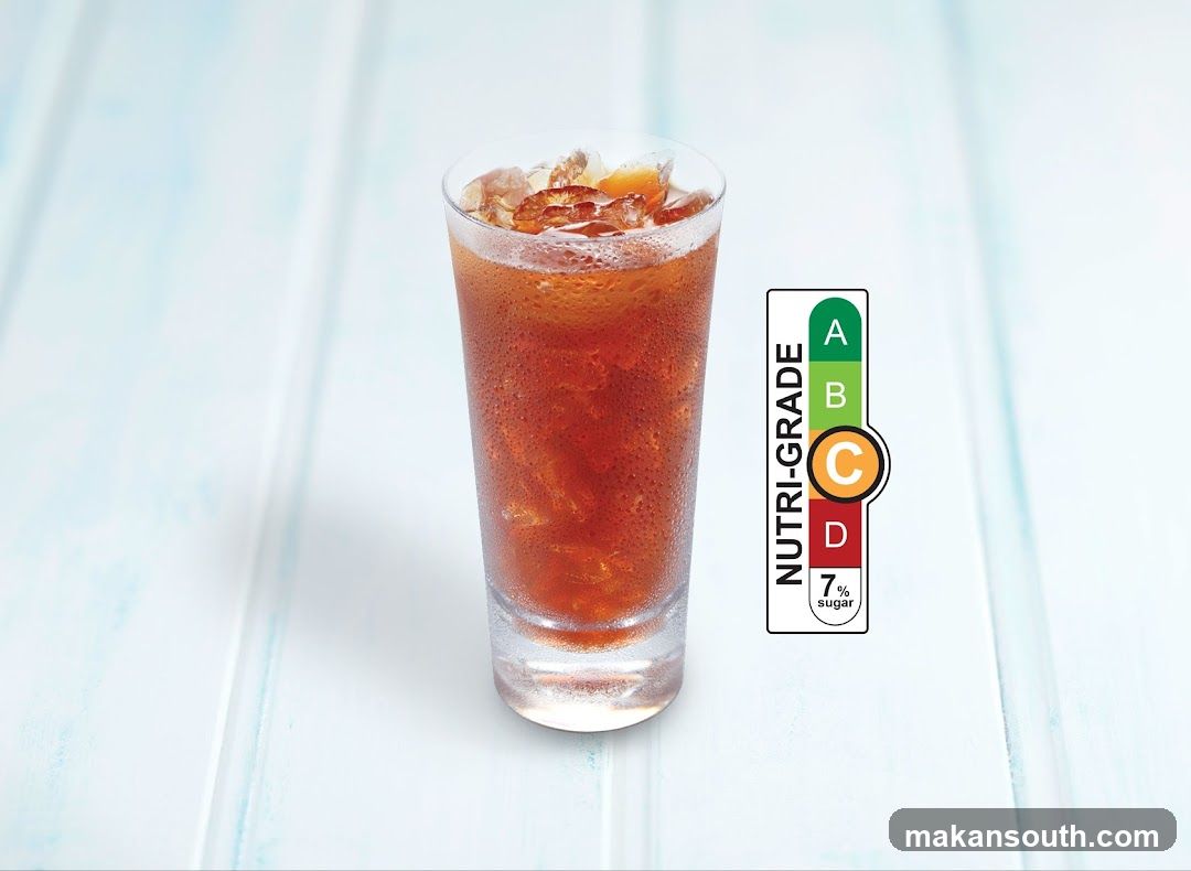 Iced Tea with Nutri-Grade Label