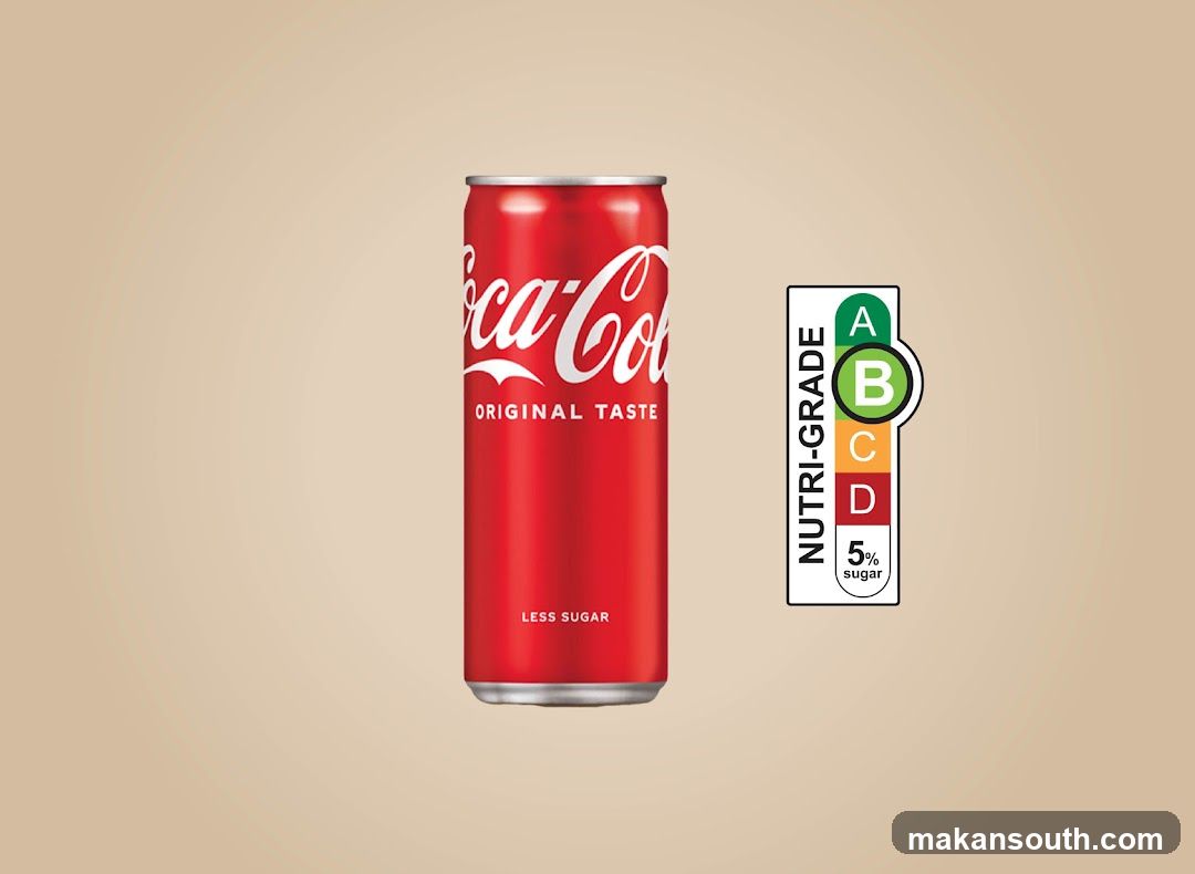 Coca-Cola Can with Nutri-Grade Label