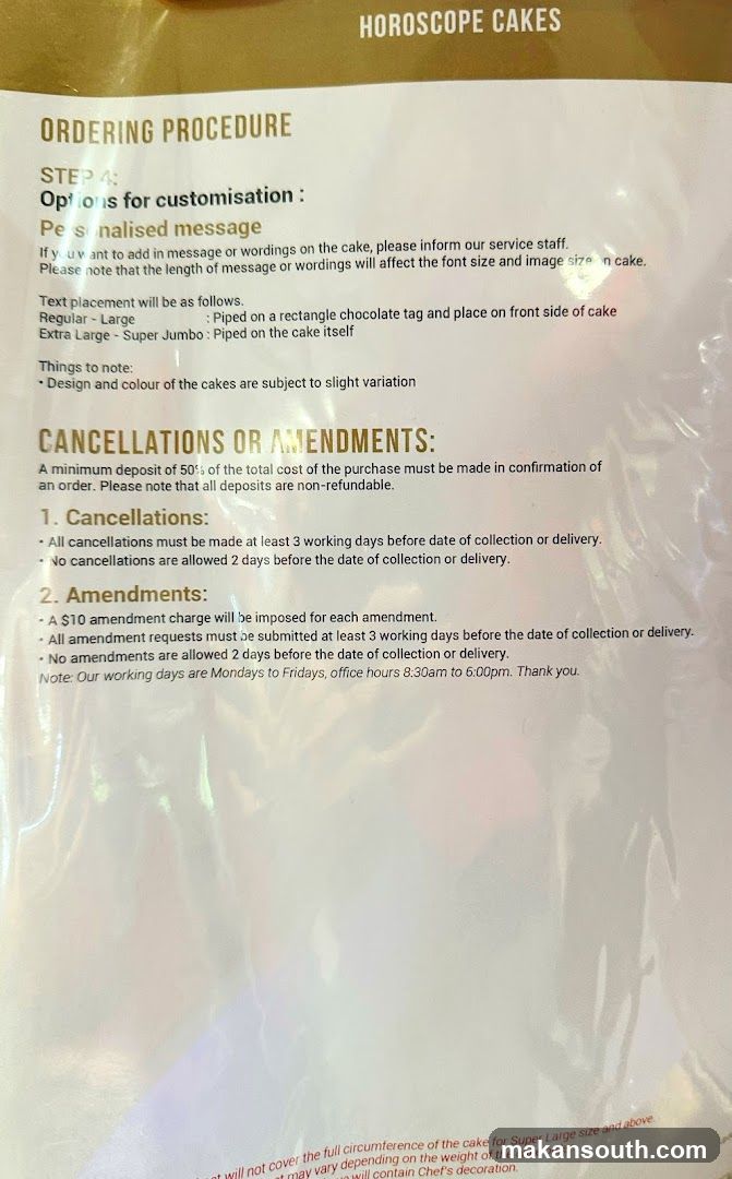 Ordering Procedure and Cancellations