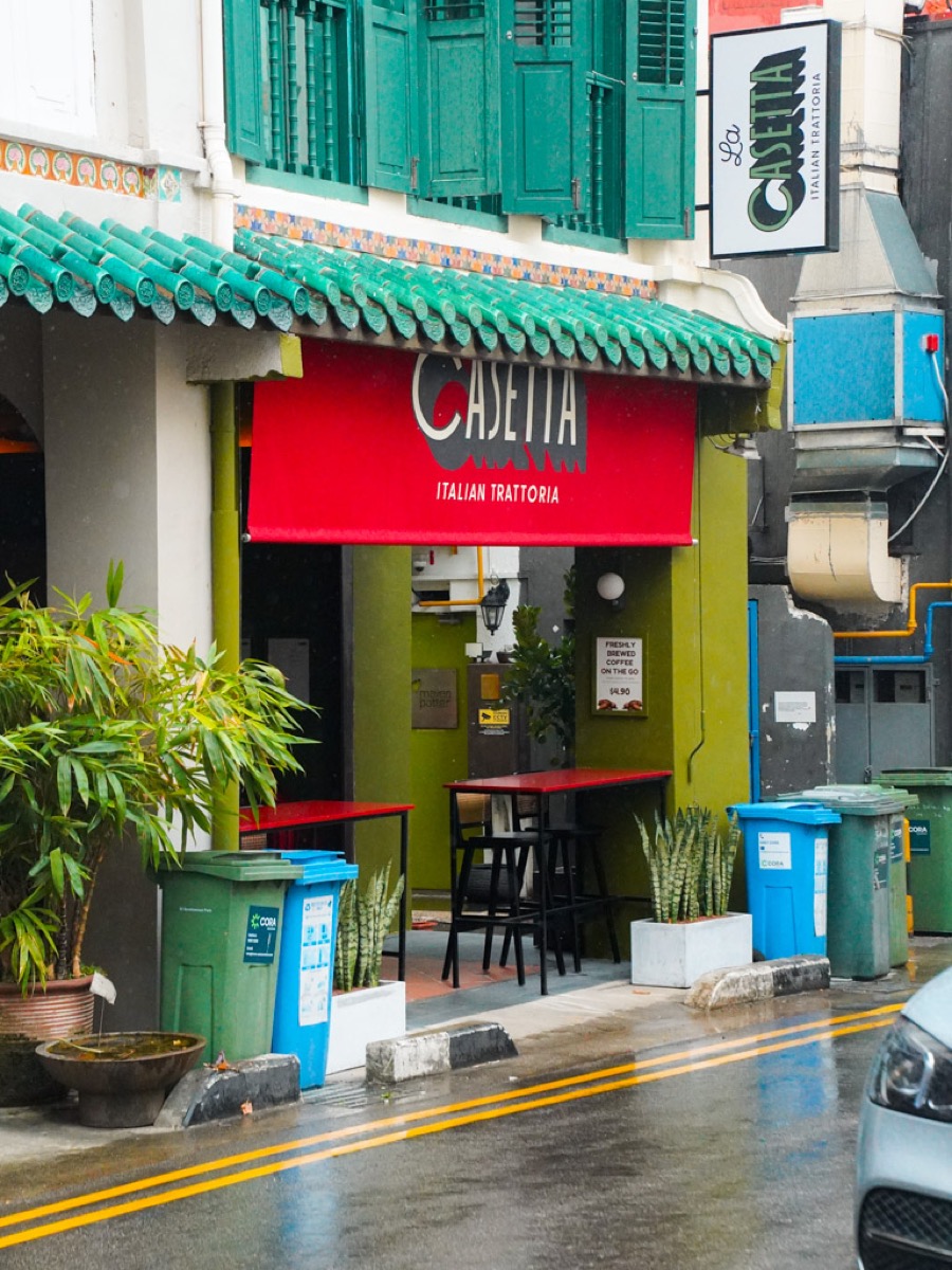 La Casetta shophouse interior on Spottiswoode Park Road Kampong Bahru