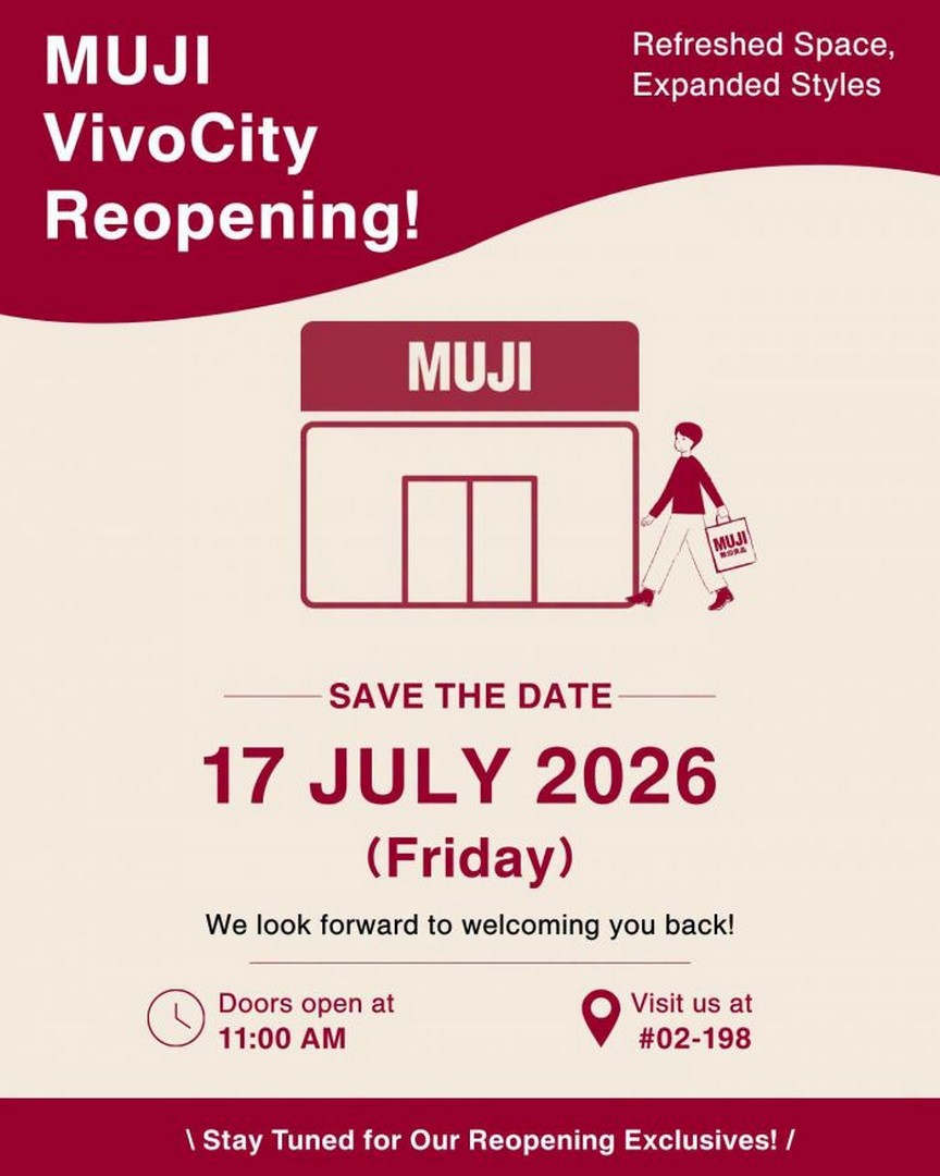 MUJI VivoCity Reopens 17 July With a 3-Day Celebration and Free Tote Bag