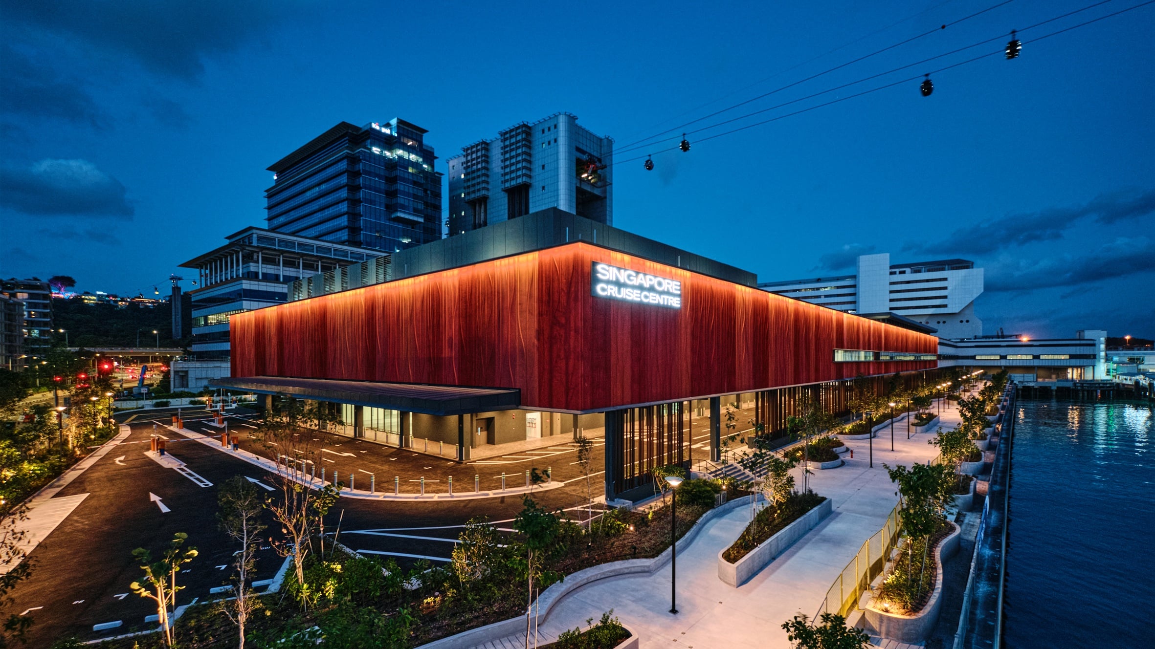 New Singapore Cruise Centre terminal exterior at 5 HarbourFront Avenue