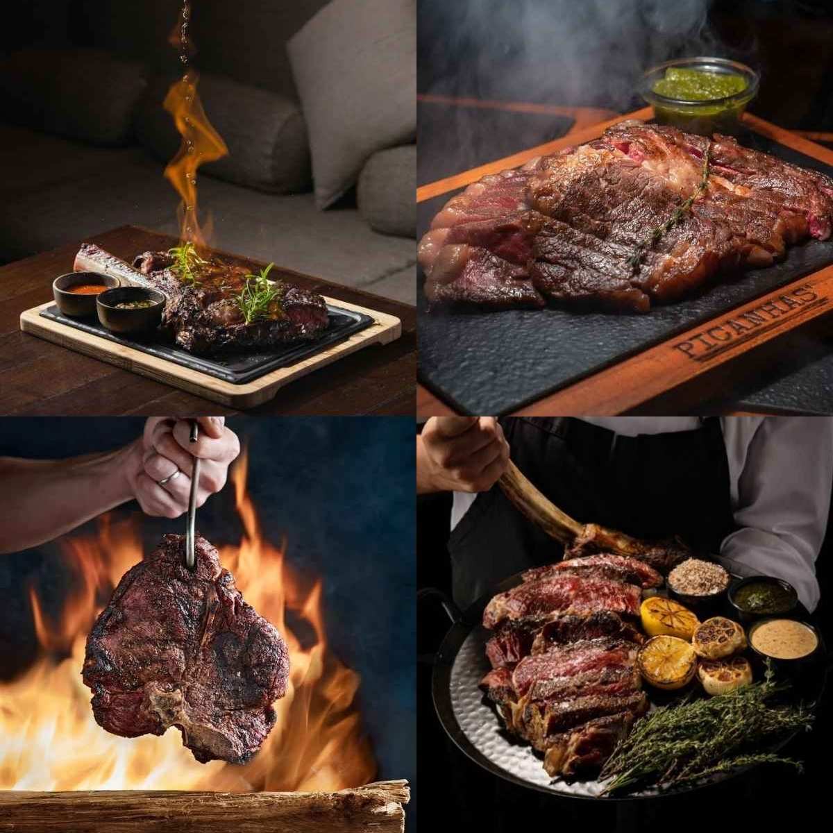 Premium wagyu steak cuts at a beachfront grill, the style of meat served at the Beachside Grills zone and the omakase seating at Sentosa GrillFest 2026