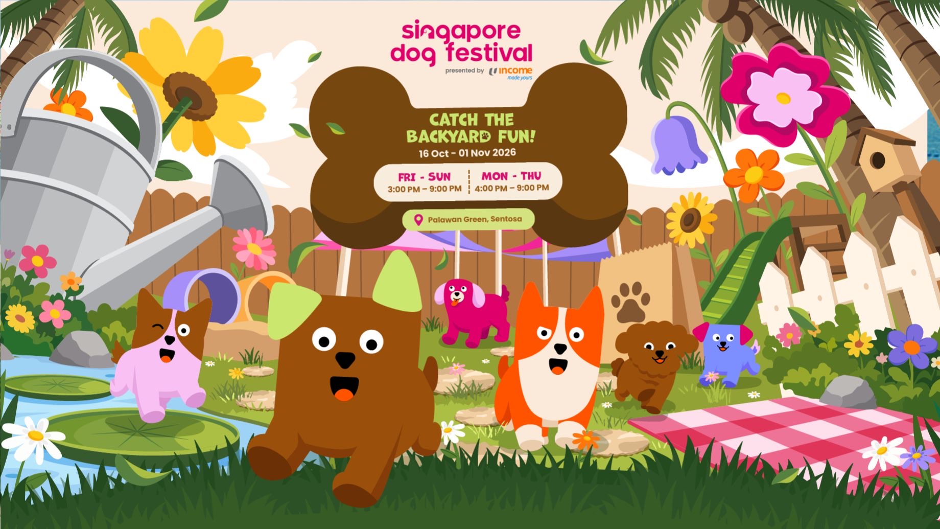 Singapore Dog Festival 2026 returns to Palawan Green from 16 October