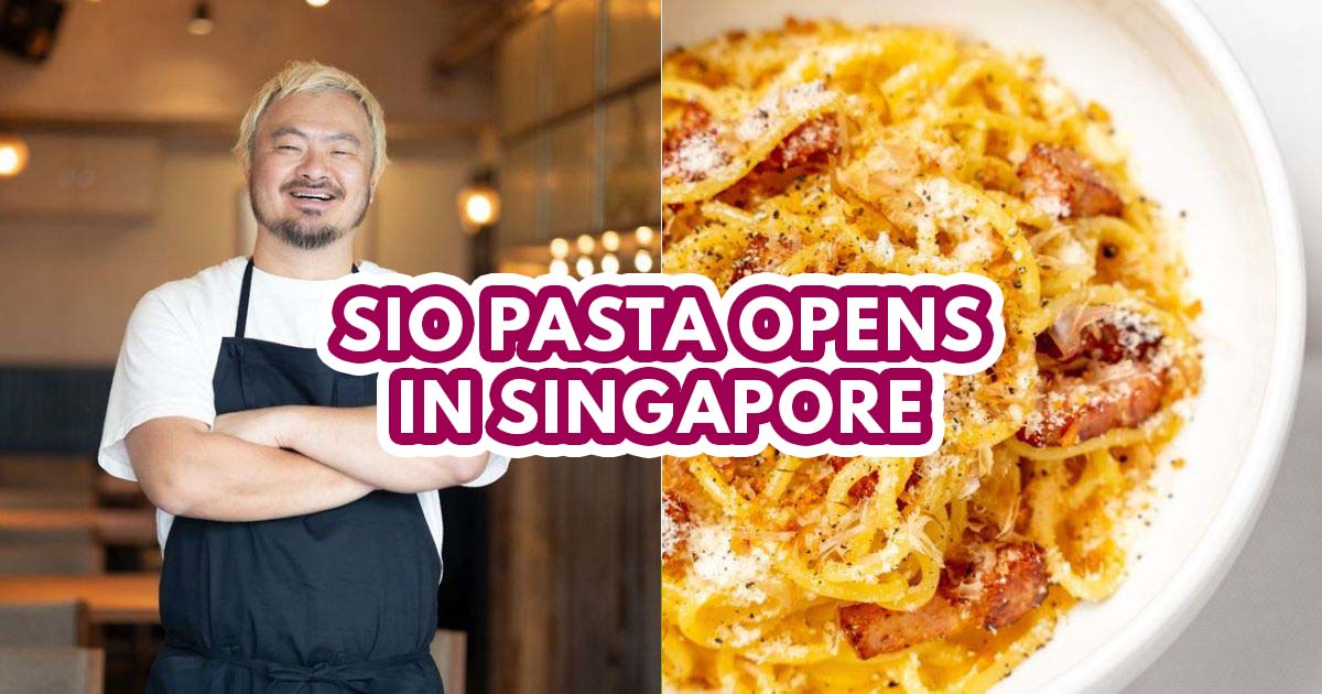 Handmade pasta dish plated at a Japanese-Italian pasta bar, the style of plated dish at Saikyo Pasta in Icon Village Tanjong Pagar