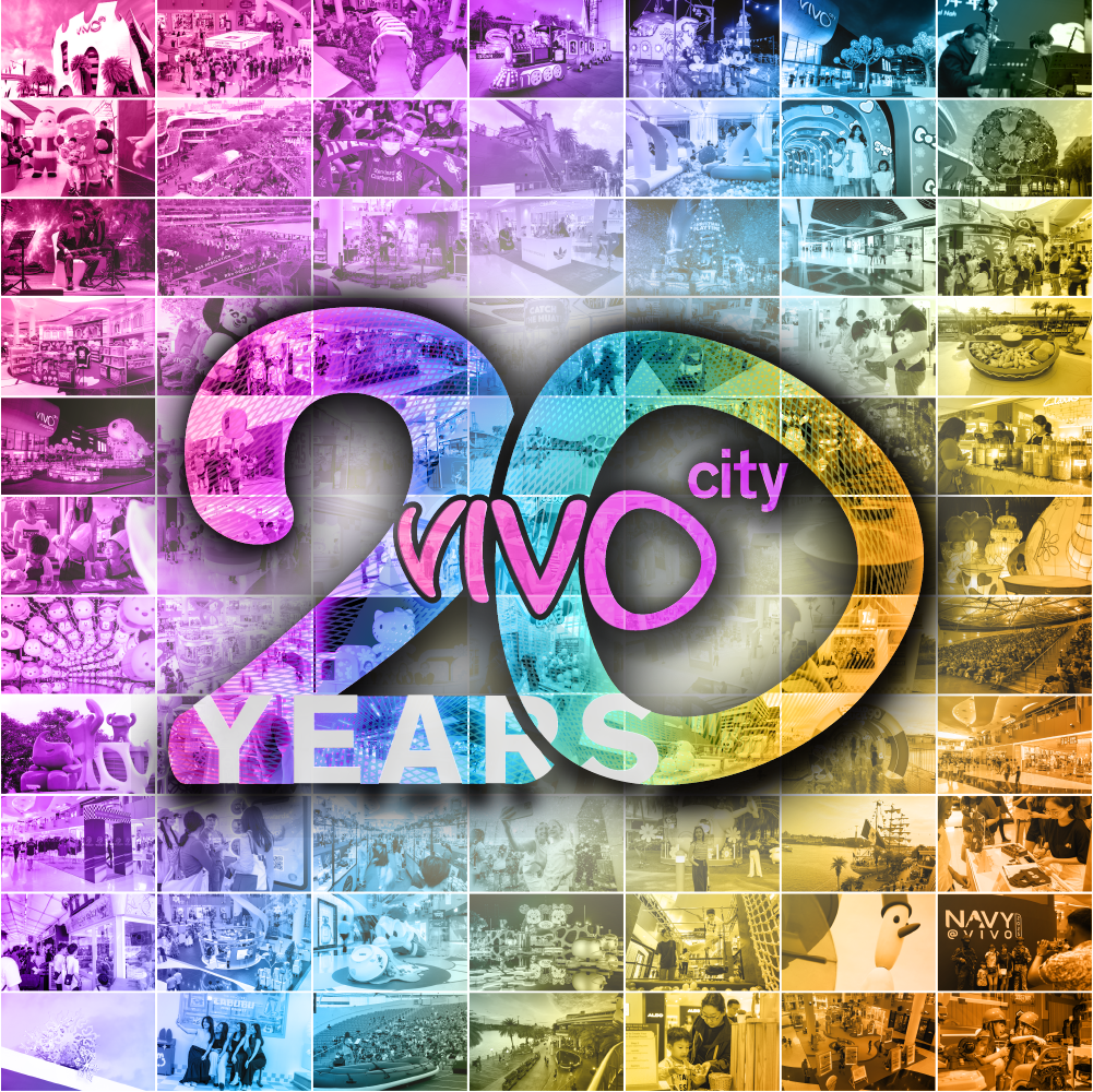 VivoCity 20th anniversary celebration and mall activations including roadshows and promotions